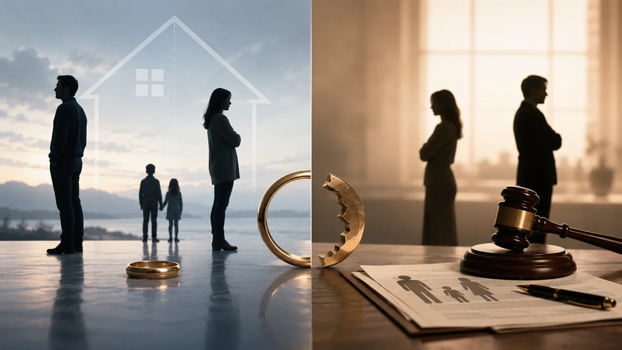 diferencia entre separación y divorcio